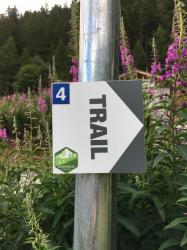 Evolène parcours trail evotrail balise
