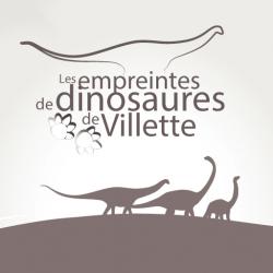 Pictogramme les empreintes de dinosaures de vilette